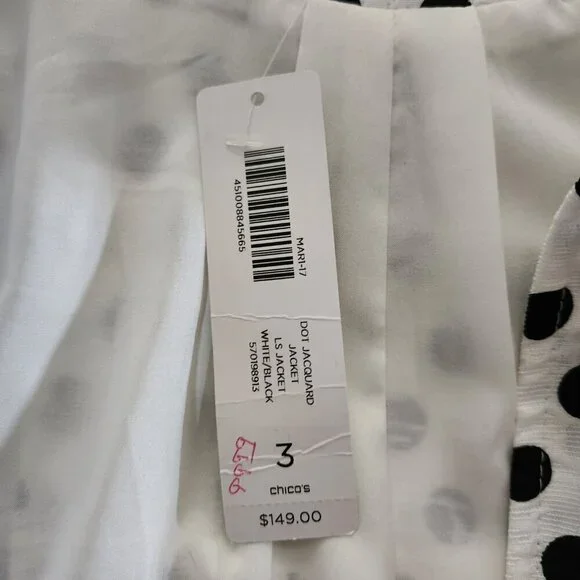 Chico's Dot Jacquard Jacket - Picture 6 of 6